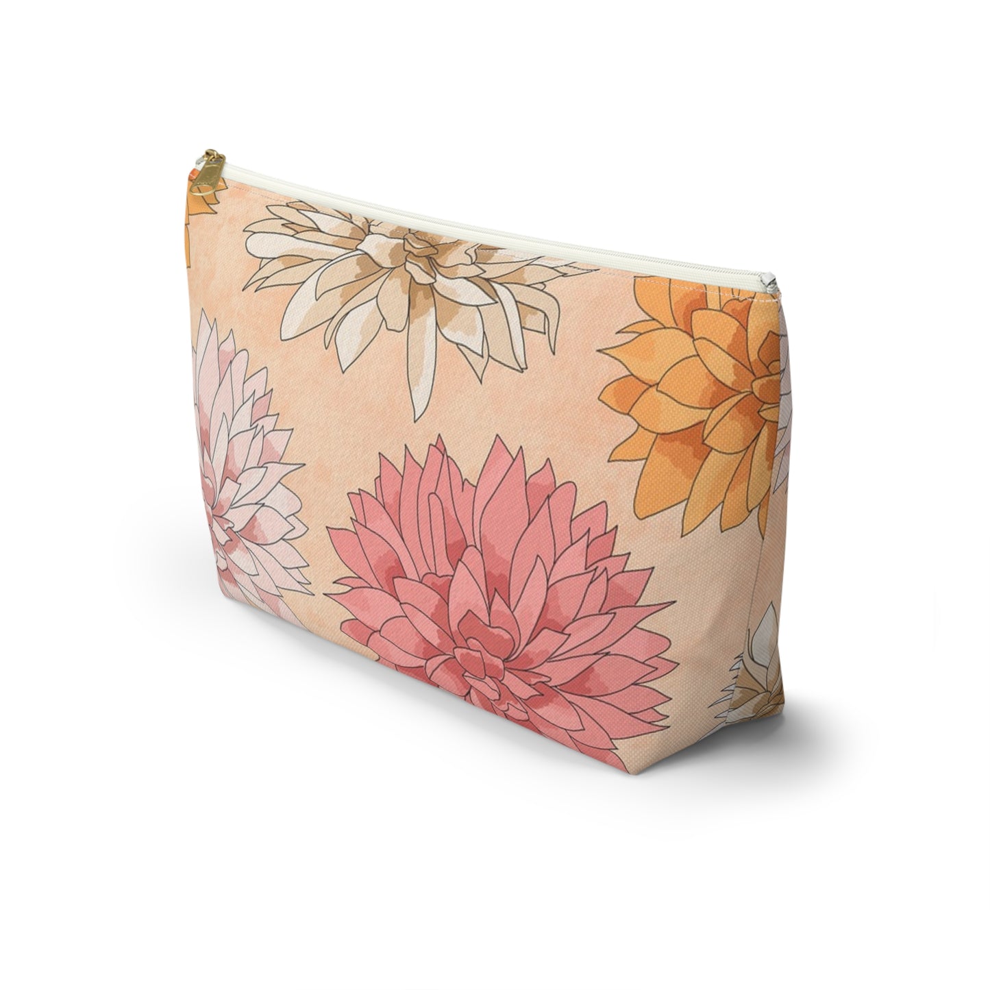 Floral Accessory Pouch - Versatile Cosmetic Bag, Travel Organizer, Gift for Her, Makeup Storage, Stylish Pencil Case