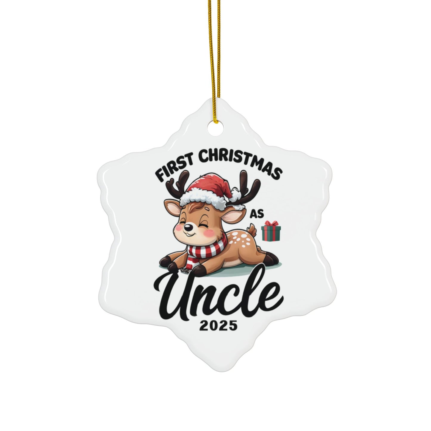 Personalized Christmas Ornaments - 1pc, 3pcs, 5pcs, 10pcs, First Christmas as Uncle, Unique Holiday Gift, Festive Decor