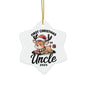 Personalized Christmas Ornaments - 1pc, 3pcs, 5pcs, 10pcs, First Christmas as Uncle, Unique Holiday Gift, Festive Decor