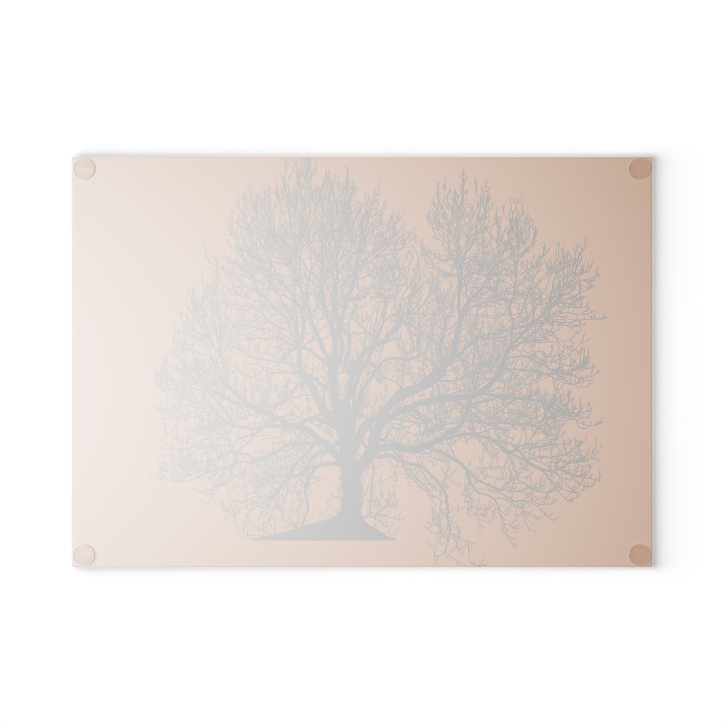 Rustic Tree Design Glass Cutting Board, Kitchen Gift, Home Decor, Personalized Wedding, Housewarming, Culinary Essential
