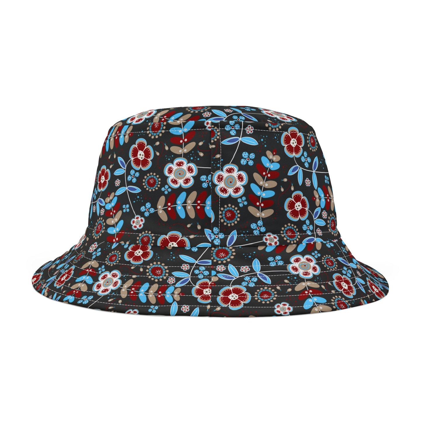 Floral Print Bucket Hat - Summer Accessory, Beach Hat, Festival Gear, Unisex Hat, Gift for Her, Outdoor Wear