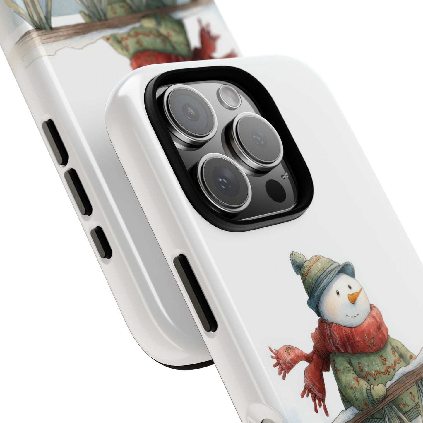 Snowman Phone Case – Winter Holiday Gift, Cute Snowman Design, Winter Accessories, Protective Phone Case, Unique Christmas Present