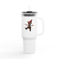 Whimsical Insulated Travel Mug, 40oz - Fun Gnome Design, Perfect for Coffee Lovers, Gifts for Her, Outdoor Adventures, Road Trips