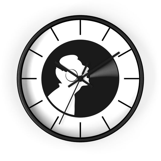 Retro Vinyl Record Wall Clock, Music Lover's Decor, Gift for Musicians, Home Office Wall Art, Unique Gift Idea, Vintage Style