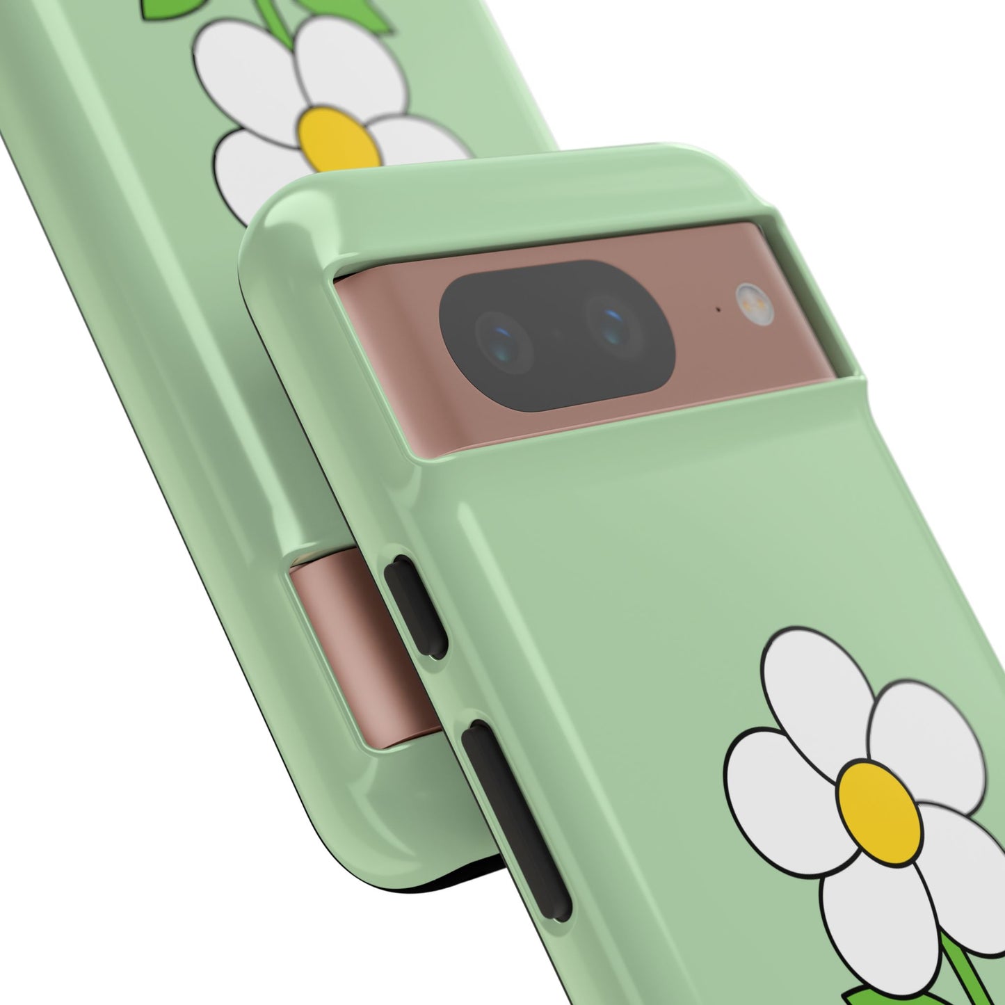 Floral Phone Case - Tough Cases for Nature Lovers, Cute Green Flower Design, iPhone Cover, Gift for Her, Spring Accessories