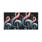 Musical Treble Clef Canvas Wall Art — Pastel Ribbon Notes on Black