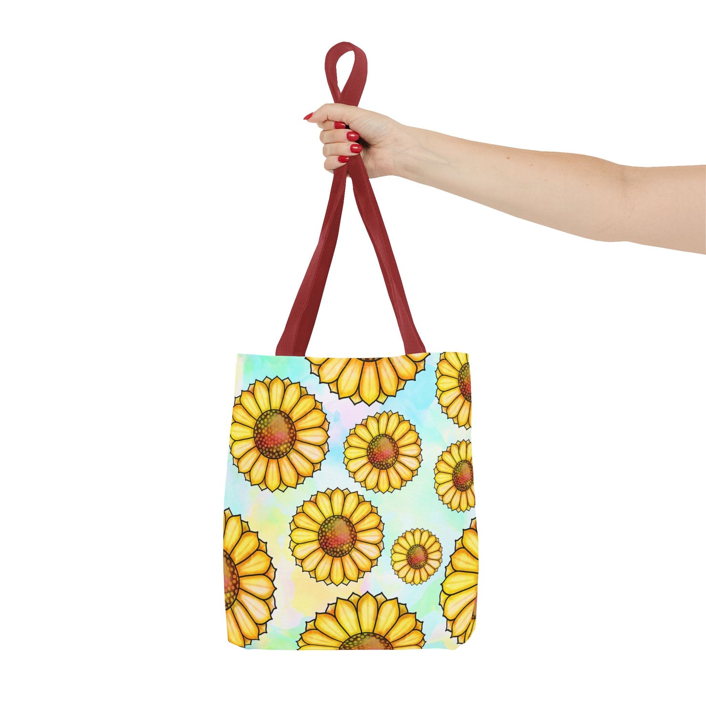 Sunny Floral Tote Bag, Eco-Friendly Shopping Bag, Beach Bag Summer Accessory