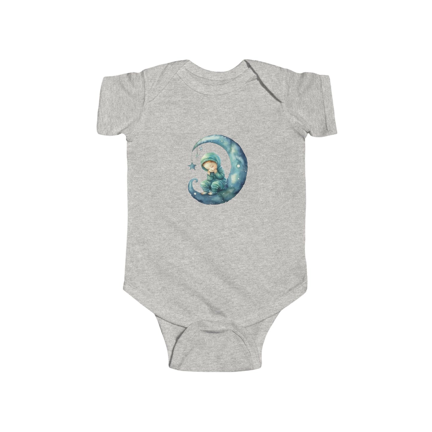 Adorable Baby Bodysuit with Moon and Stars Design, Infant Outfit, Newborn Gift, Baby Shower, Cute Sleepwear
