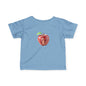 Cute Apple Mouse Infant Tee, Baby Shower Gift, Toddler T-Shirt, Kids Fruit Shirt, Spring Outfit, Playful Everyday Wear