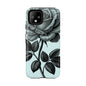 Elegant Floral Phone Case, Tough Cases for iPhones, Black Rose Design, Gift for Her, Stylish Phone Cover, Birthday Gifts