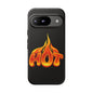 Stylish Phone Case, Hot Flames Design, Gift for Teens, Trendy Accessory, Protective Cover, Unique Phone Case