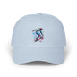 Skateboarder Art Dad Cap - Classic White Baseball Hat for Skate Enthusiasts