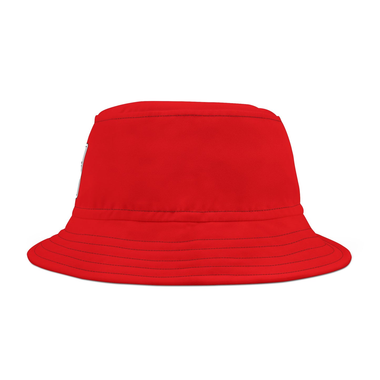 Bold Red Bucket Hat - 'No Trespassing' Design, Summer Accessory, Fun Gift for Outdoor Lovers, Trendy Streetwear, Vacation Must-Have