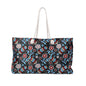 Floral Weekender Bag - Stylish Travel Tote for Weekend Getaways, Beach Days, Gym, Gifts, and Festivals
