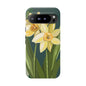 Floral Phone Case - Yellow Daffodil Design, Tough Phone Cover, Spring Decor, Floral Gift, Nature-Inspired Accessories