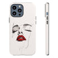 Stylish Phone Case with Artistic Lip Design, Femme Tech Accessory, Trendy Device Cover, Gift for Her, Unique Phone Accessories