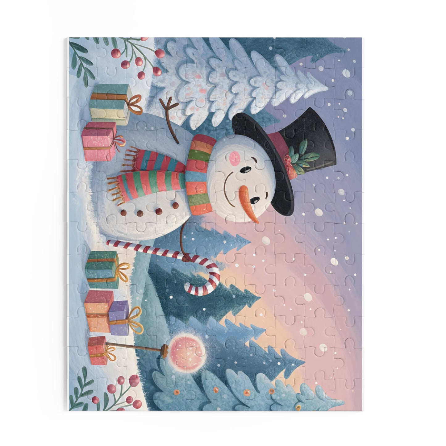 Heartwarming Snowman Puzzle for Cozy Family Nights, Holiday Decor, Gifts, Family Fun, Winter Activity, Christmas