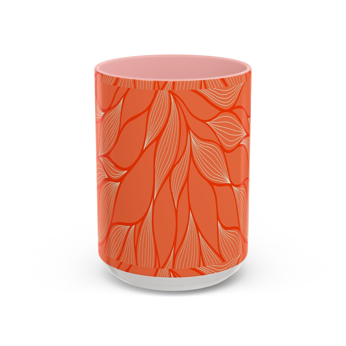 Stylish Accent Coffee Mug, Floral Pattern Drinkware, Unique Gift for Coffee Lovers, Home Decor, Kitchenware, Vibrant Design