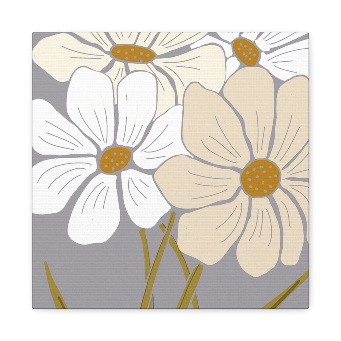 Copy of Copy of Matte Canvas, Stretched, 1.25" Tulips Pink and Purple Flowers