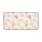 Floral Beige Desk Mat — Neutral Watercolor Ginkgo Mousepad