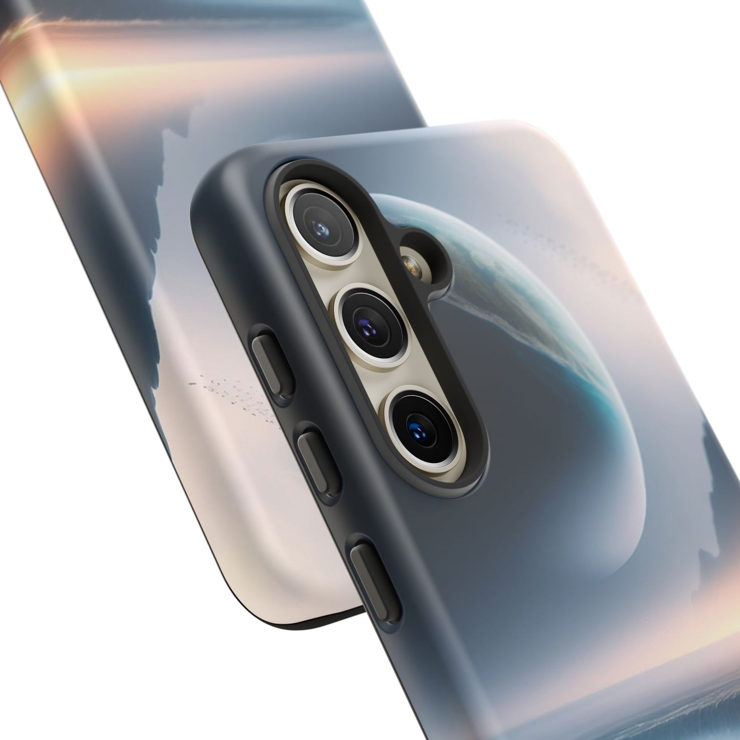 Galaxy Ocean Phone Case — Surreal Planet Beach Tough Case