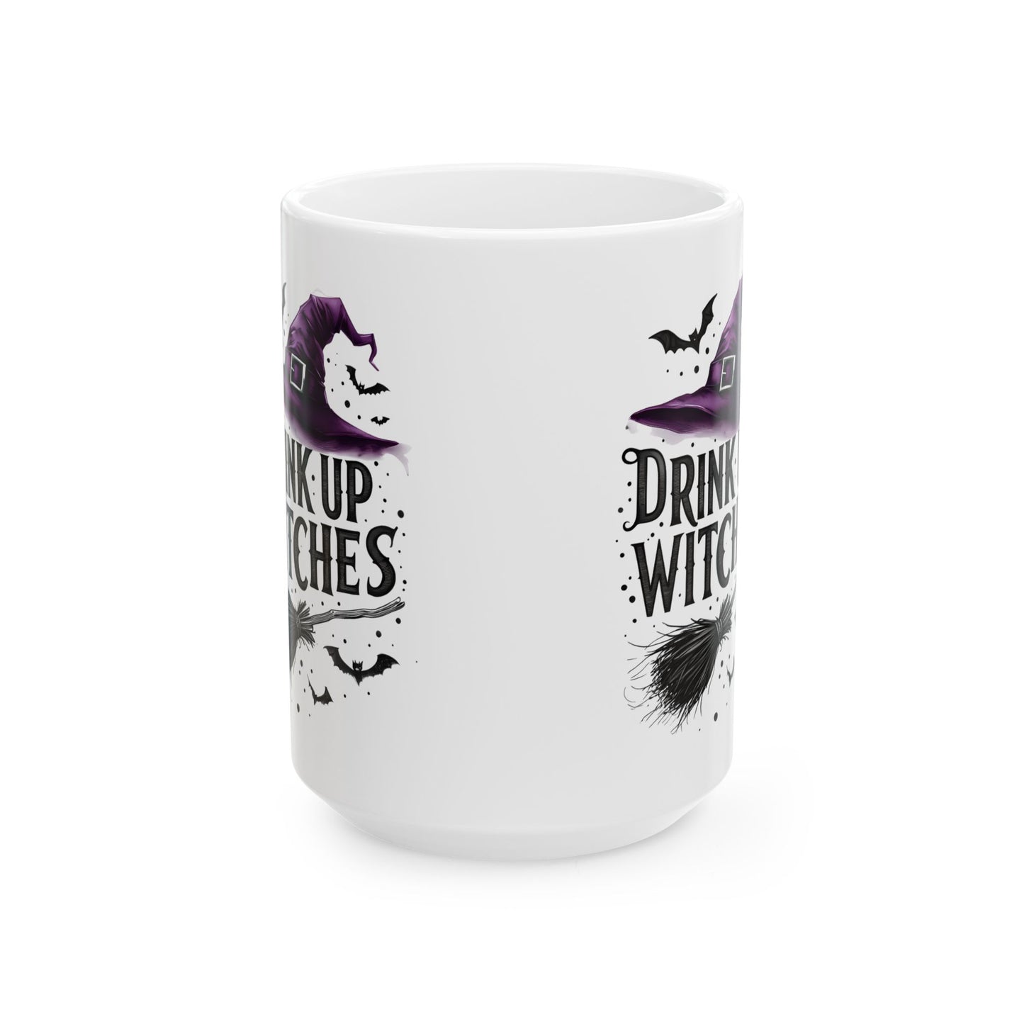 Spooky Witch Themed Ceramic Mug | Perfect for Halloween, Gift for Witches, Coffee Lover Mug, Tea Mug, Drink Up Witches!