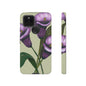 Floral Phone Case - Tough Cases, Purple Flower Design, Cell Phone Accessories, Gift for Her, Nature Lover Essentials