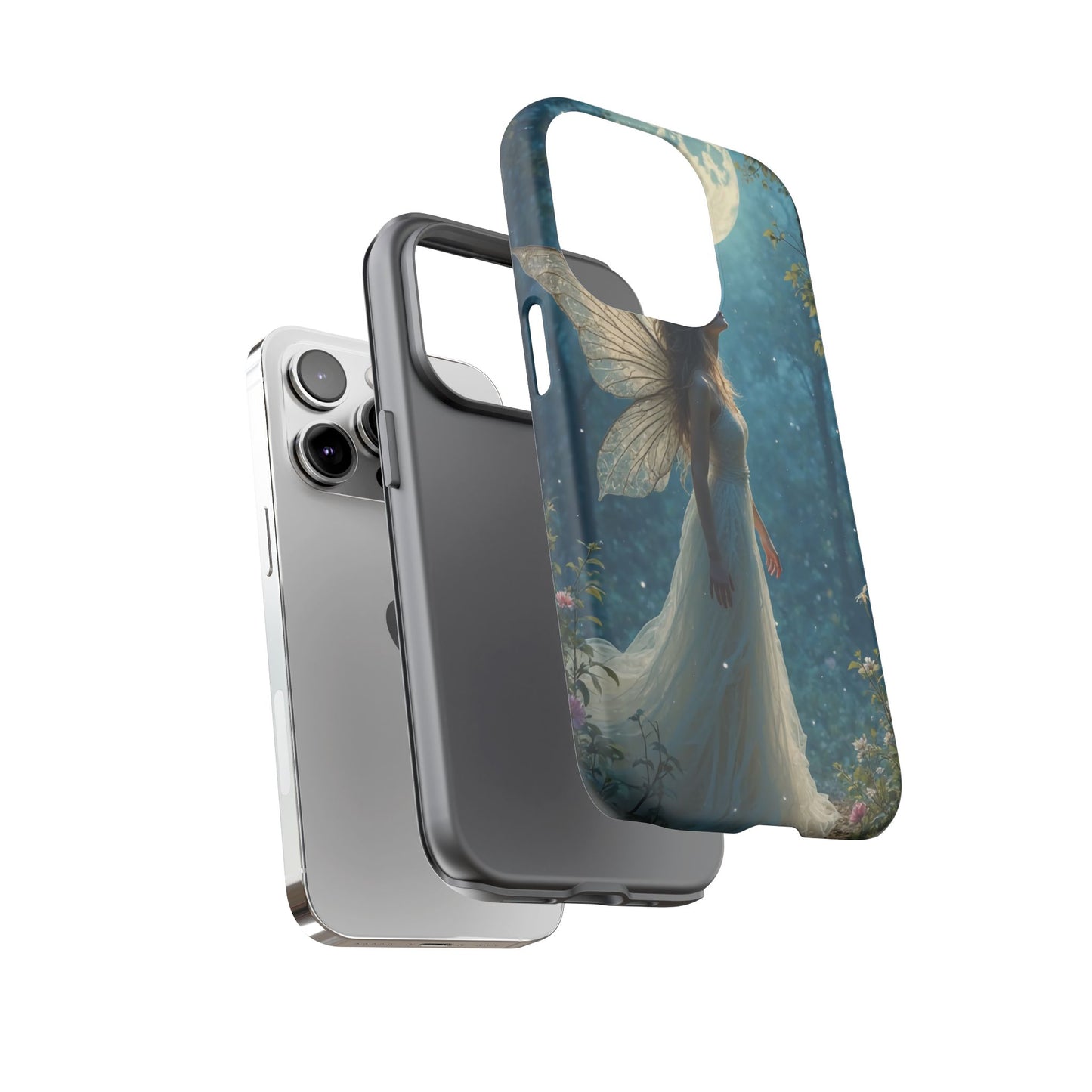 Fairy Moon Phone Case | Tough Cases for Nature Lovers, Fantasy Gift, Boho Phone Accessory, Ethereal Aesthetic, Magical Design