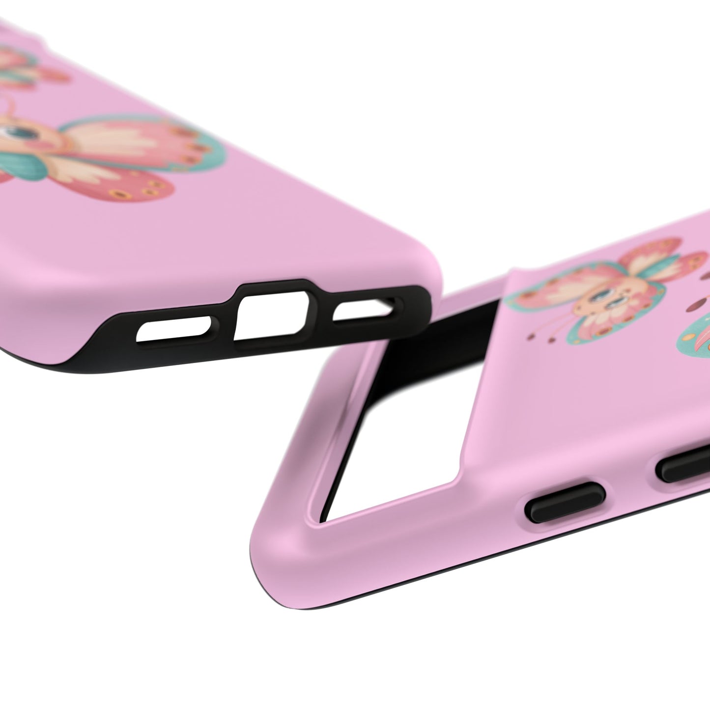 Cute Butterfly Phone Case, Tough Phone Cover, Girly Phone Accessory, Unique Gift for Her, Kids Phone Case, Floral Design Case