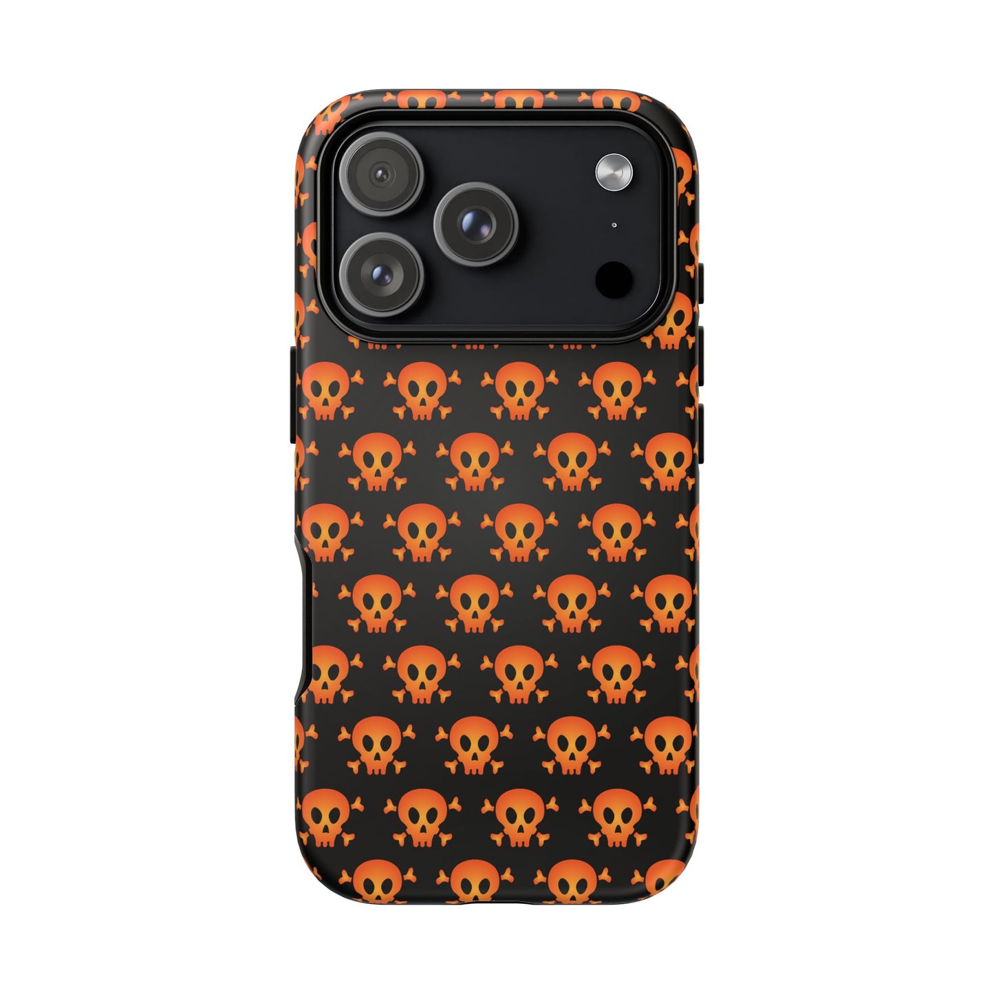 Halloween Skull Phone Case, Spooky Mobile Cover, Trick or Treat Accessory, Goth Gift, Skull Pattern Design
