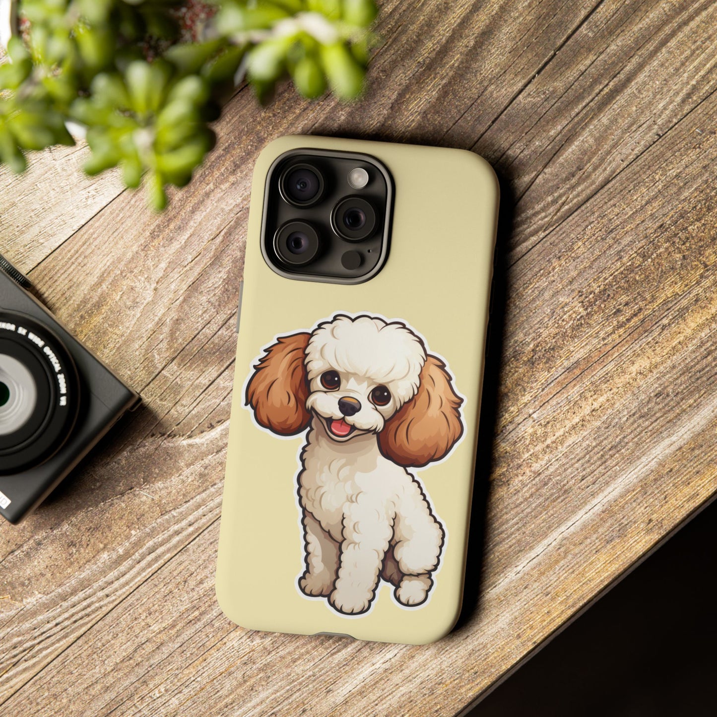 Cute Dog Phone Case, Pet Lover Gift, Custom Phone Cover, Cartoon Dog Case, Durable Phone Accessory