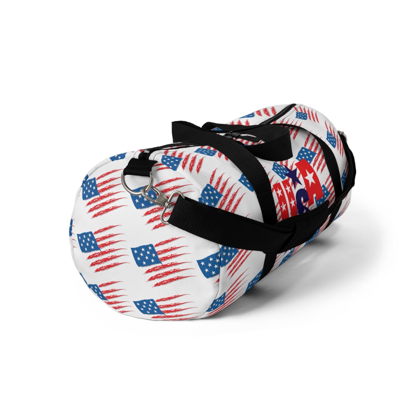 Patriotic Duffel Bag, Sports Gear, Travel Bag, Gym Bag, Fourth of July Gift, American Flag Design