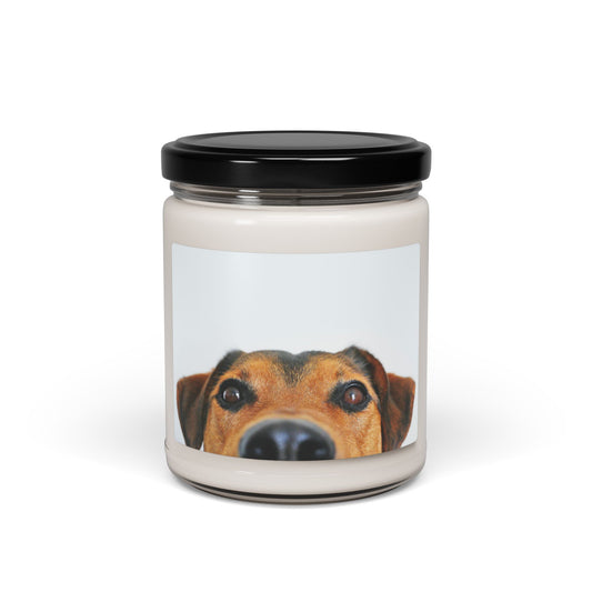 Cute Dog Face Scented Soy Candle, Pet Lover Gift