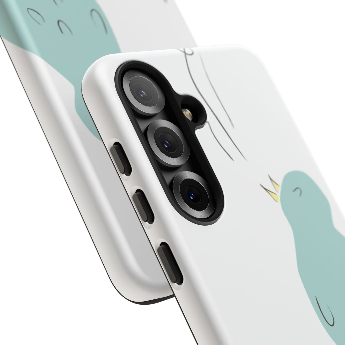 Birdsong Phone Case — Cute Blue Bird on Branch Protective Case