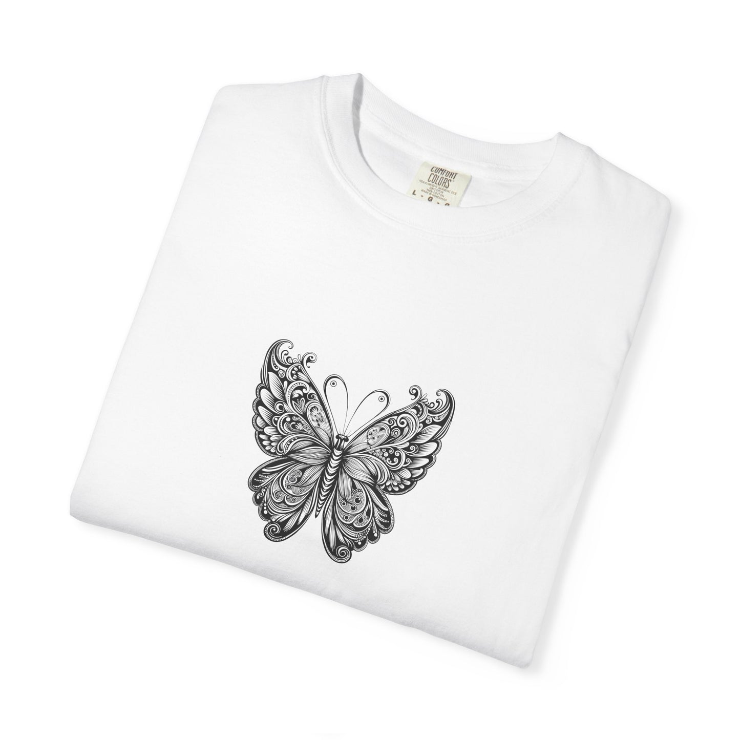 Bohemian Butterfly T-shirt, Unisex Clothing, Nature Inspired Tee, Gift for Her, Casual Wear, Summer Fashion