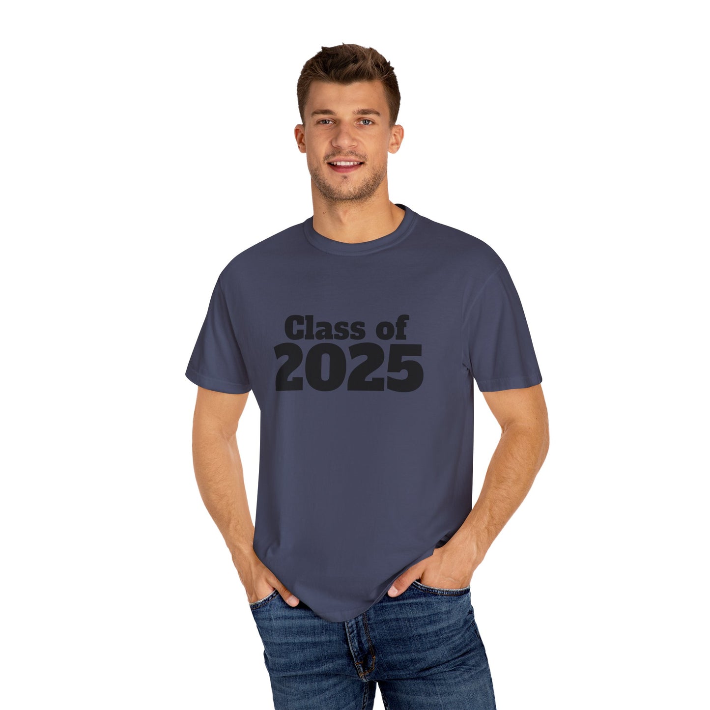 Class of 2025 Unisex Garment-Dyed T-Shirt, Graduation Gift, Back to School Tee