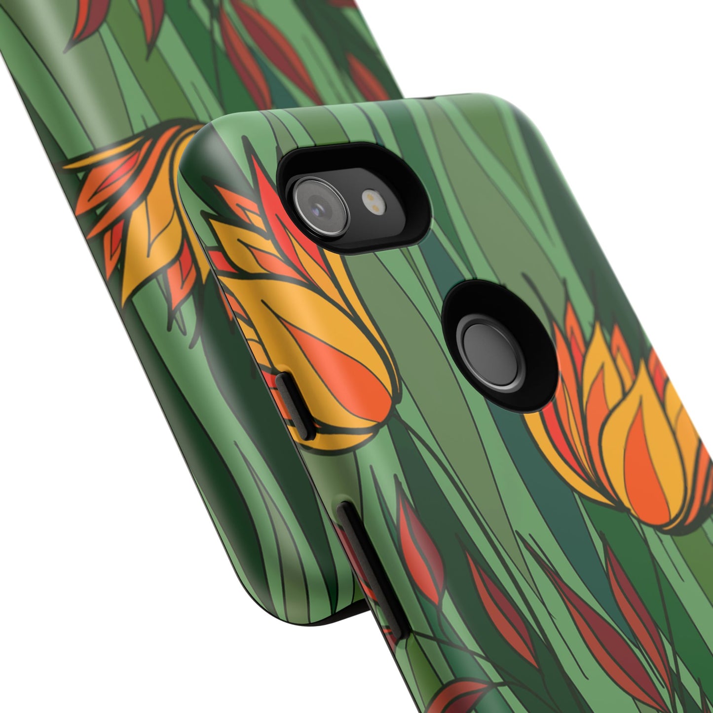Vibrant Floral Phone Case, Nature-Inspired Tough Case, Eco-Friendly Cover, Unique Gift for Nature Lovers, Spring Decor