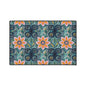 Floral Mosaic Heavy-Duty Floor Mat — Non-Slip Garden Pattern Rug