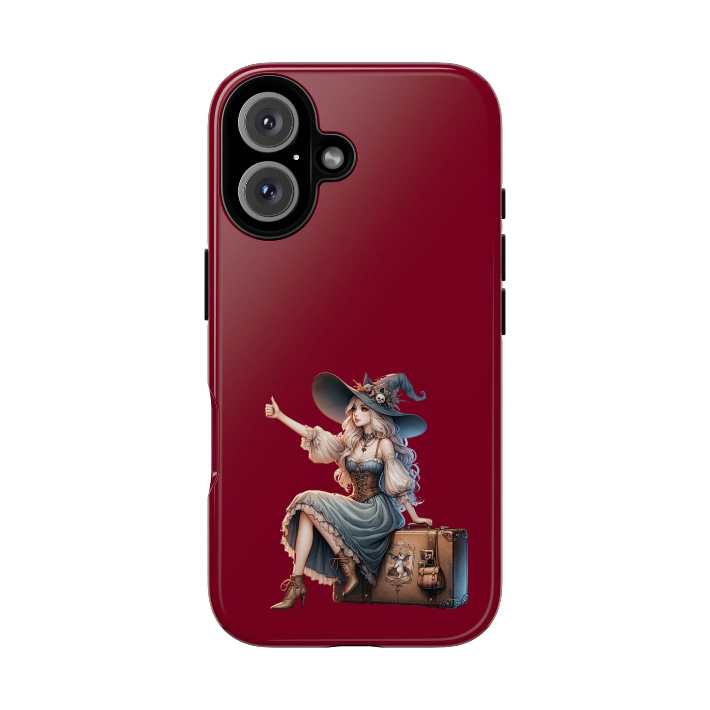 Witchy Phone Case - Magical, Durable - Halloween Gift, Cosplay Accessory, Cute Witch Design