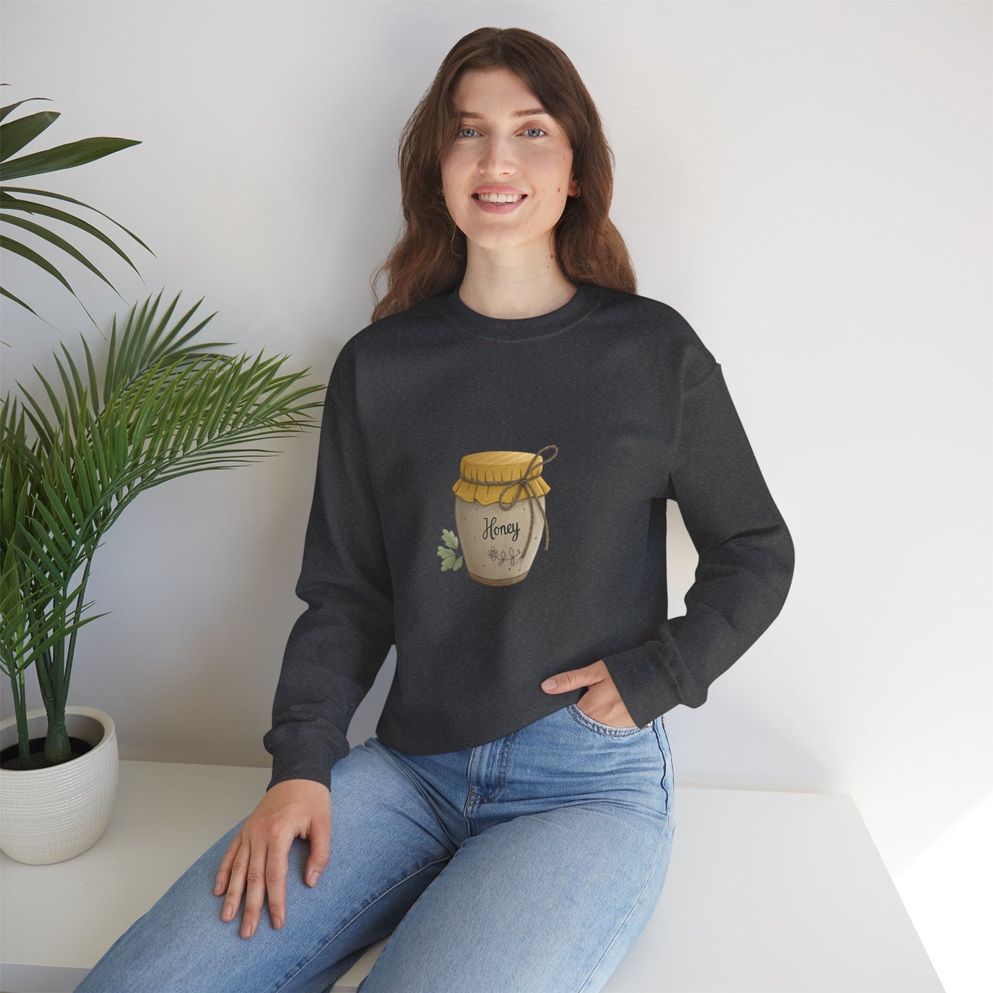 Honey Jar Sweatshirt, Cozy Gift, Fall Fashion, Unisex Apparel, Sweetheart Gift, Cute Sweatshirt
