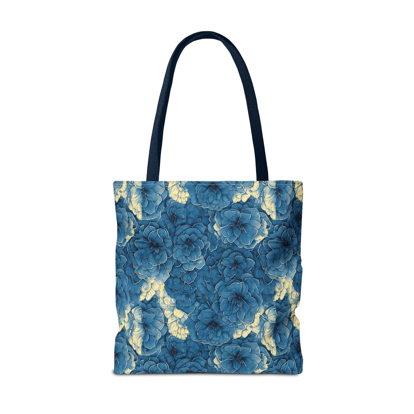 Floral Blue Peony Tote