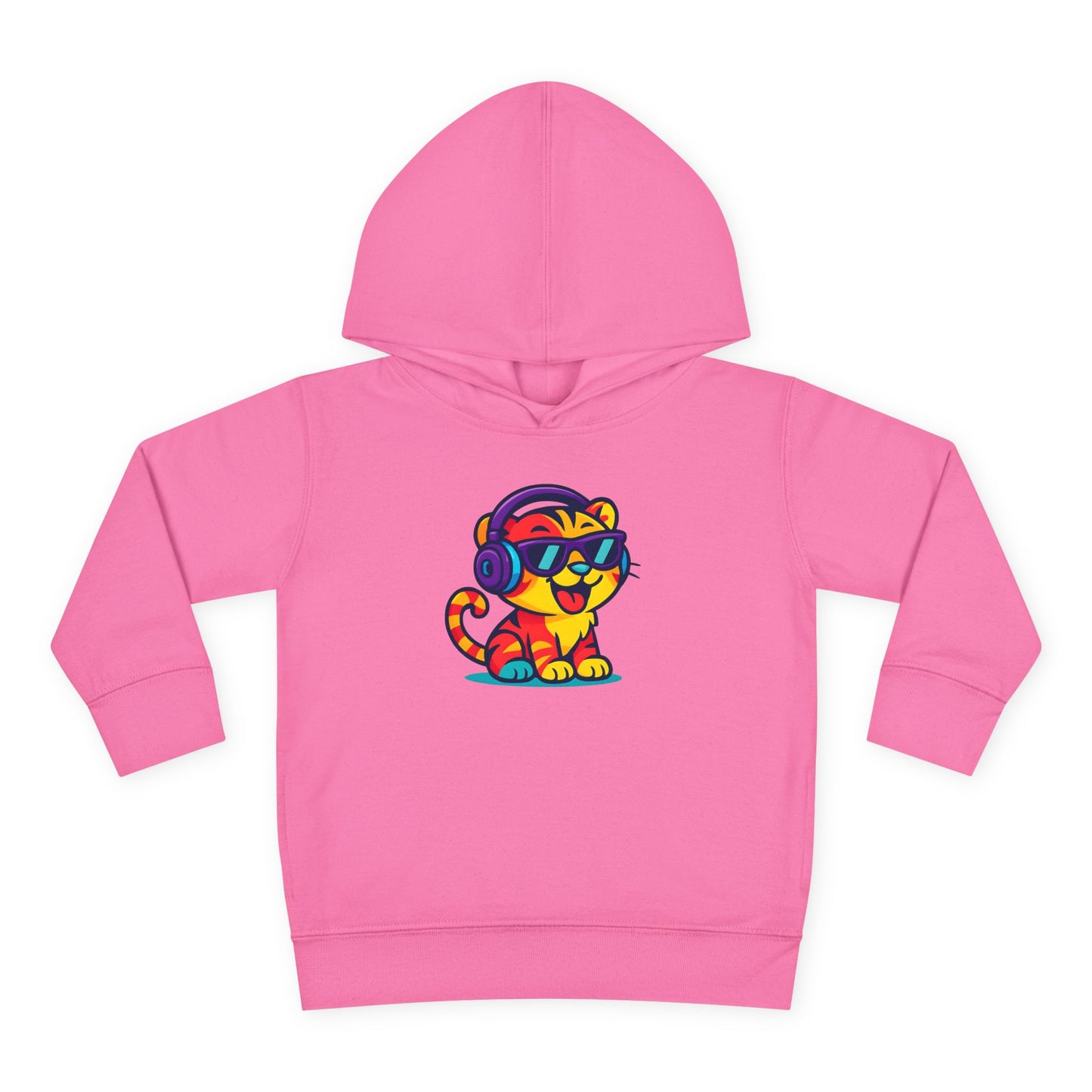Colorful Tiger Hoodie for Toddlers | Fun Pullover for Kids, Cute Toddler Apparel, Kids' Gift, Birthday Present, Playtime Wear