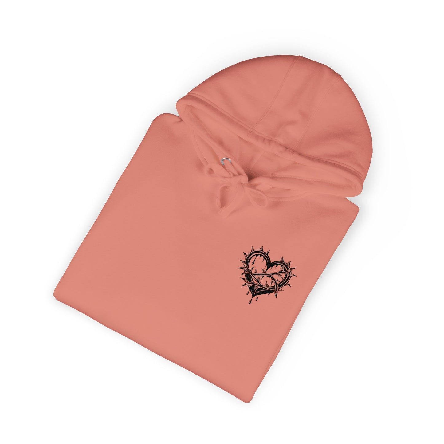 Heartfelt Unisex Fleece Hoodie, Cozy Gift, Casual Wear, Valentine's Day, Romantic Style