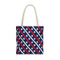 Patriotic Tote Bag, USA Flag Inspired, Star Patterned Purse, Summer BBQ, Independence Day, Memorial Day, Everyday Use