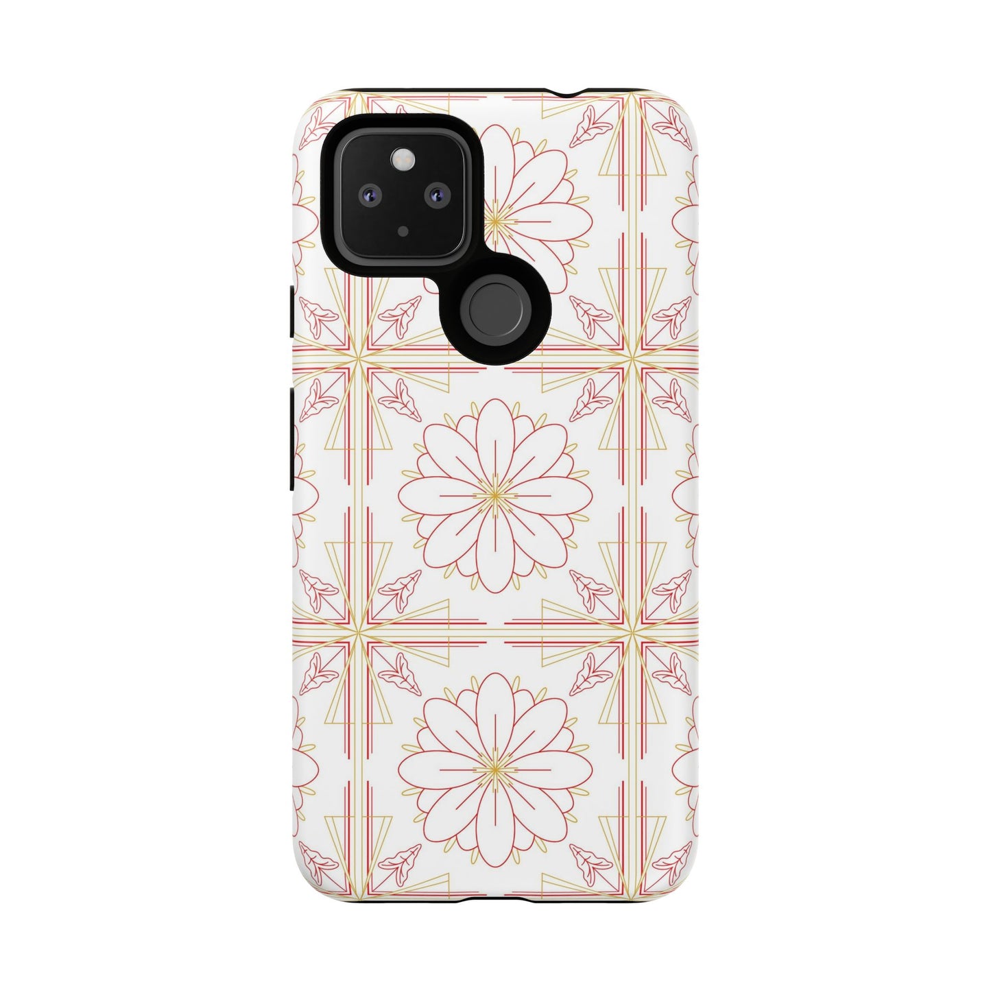 Floral Pattern Phone Case - Stylish Tough Case, Flower Design, Cute Mobile Cover, Phone Accessory, Gift for Her, Spring Style