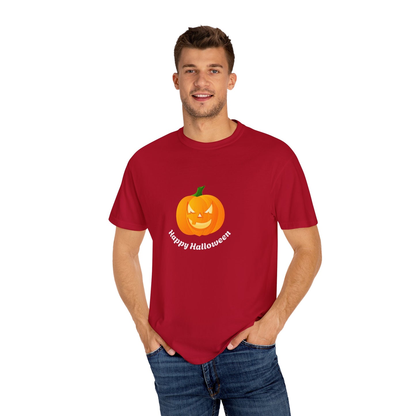 Halloween Pumpkin T-Shirt, Unisex Fall Shirt, Spooky Tee, Autumn Casual Wear, Trick or Treat Costume