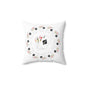 Spun Polyester Square Pillow, Perfect for Poker Lovers, Casino-Themed Decor, Great Gift for Gamers, Fun Home Accent