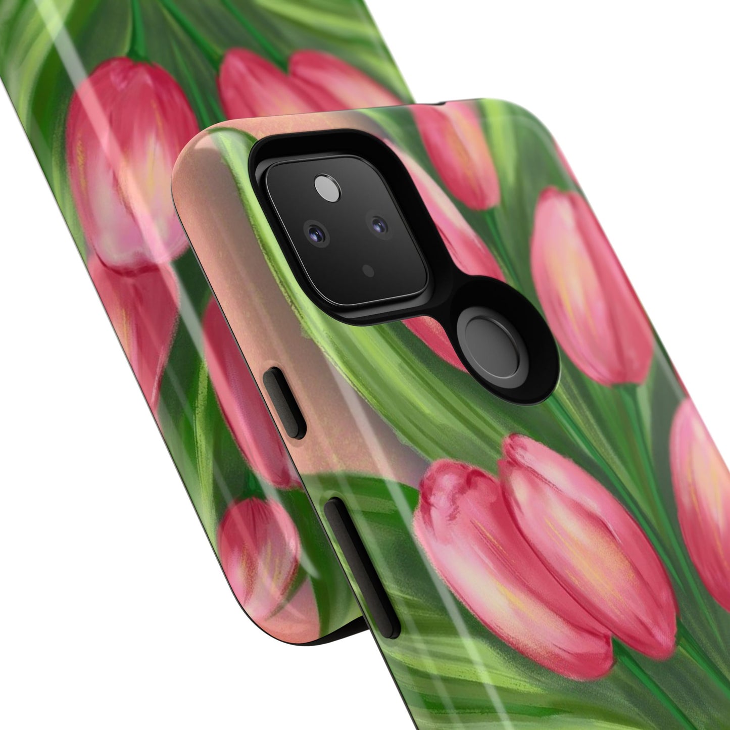 Floral Phone Case with Vibrant Tulips - Tough Cases for Garden Lovers, Spring Gifts, Nature Enthusiasts, Unique Gadget Accessories, [...]