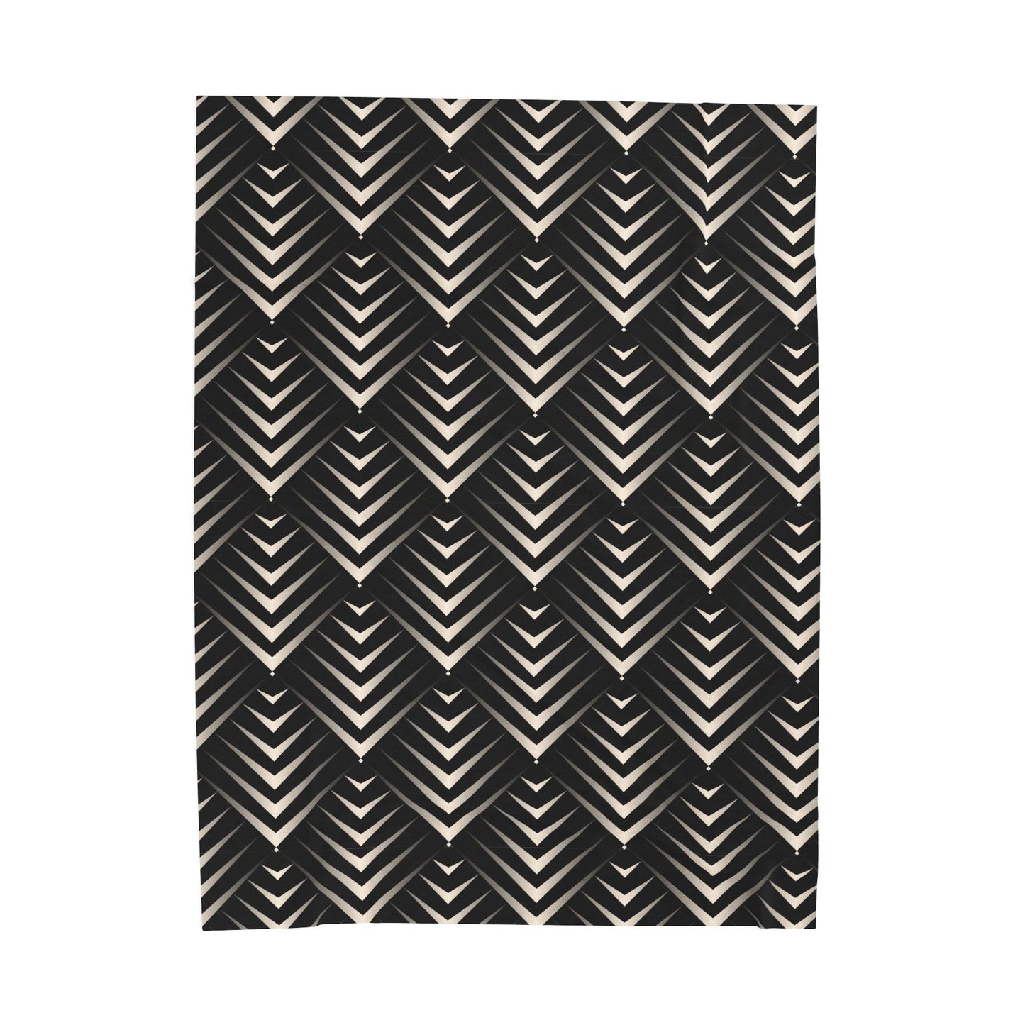 Stylish Velveteen Plush Blanket, Cozy Home Decor, Perfect Gift for Holidays, Soft Throw for Couch, Modern Geometric Design