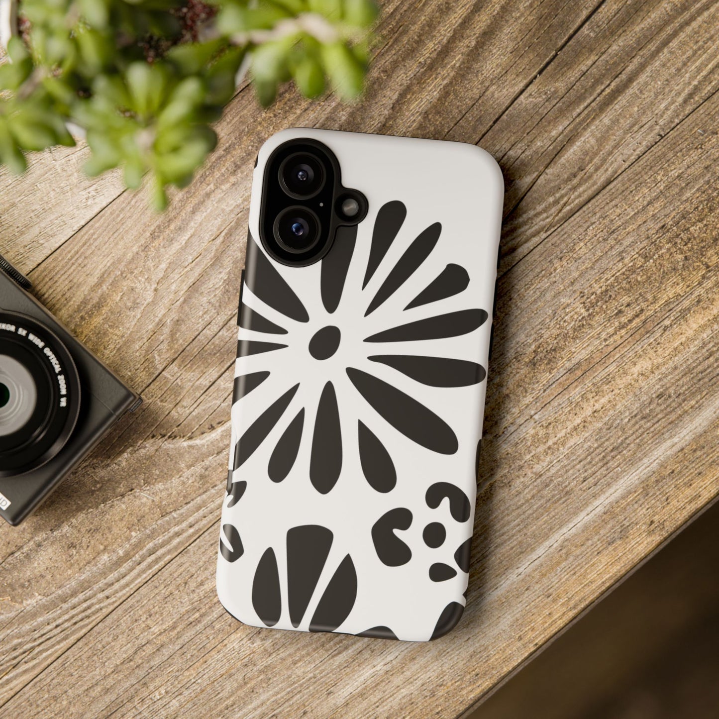 Stylish Phone Case with Floral Design, Tough Phone Cover for Her, Trendy Black and White Cell Phone Case, Unique Gift for Birthdays [...]